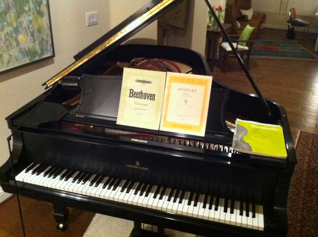 Steinway piano at home