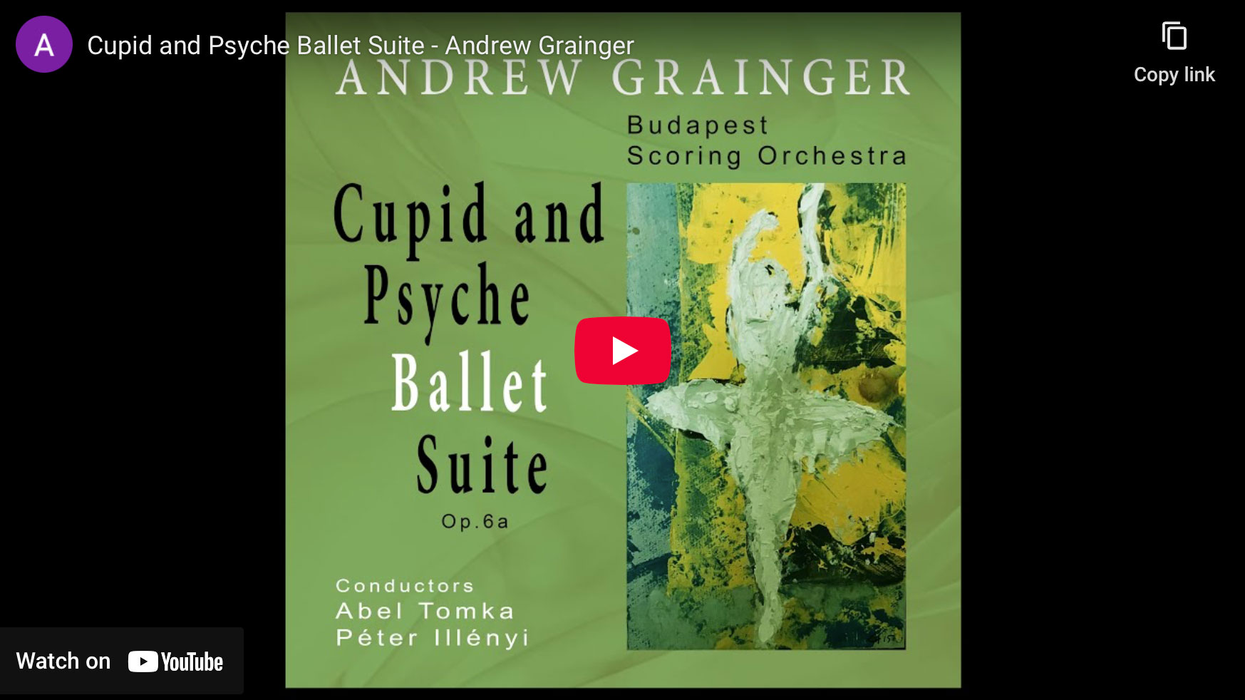 Cupid and Psyche Ballet Suite - Andrew Grainger